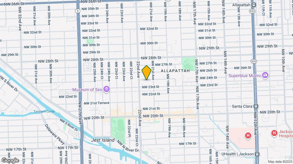 2150 NW 24th St Map and Location Details