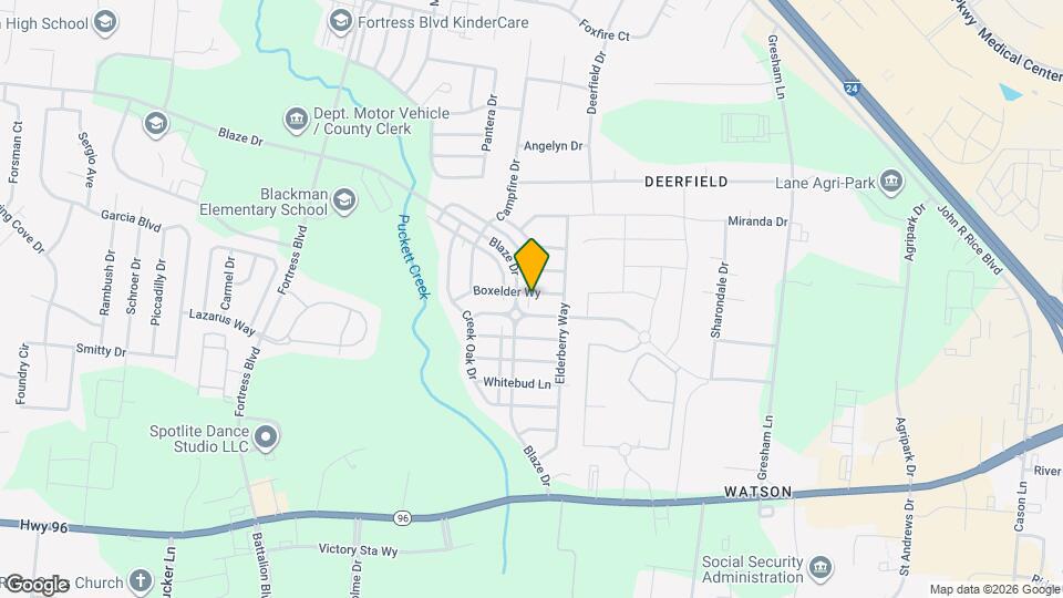 3429 Boxelder Way Map and Location Details