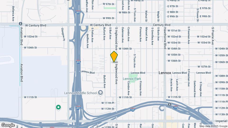 10613 S Inglewood Ave Map and Location Details