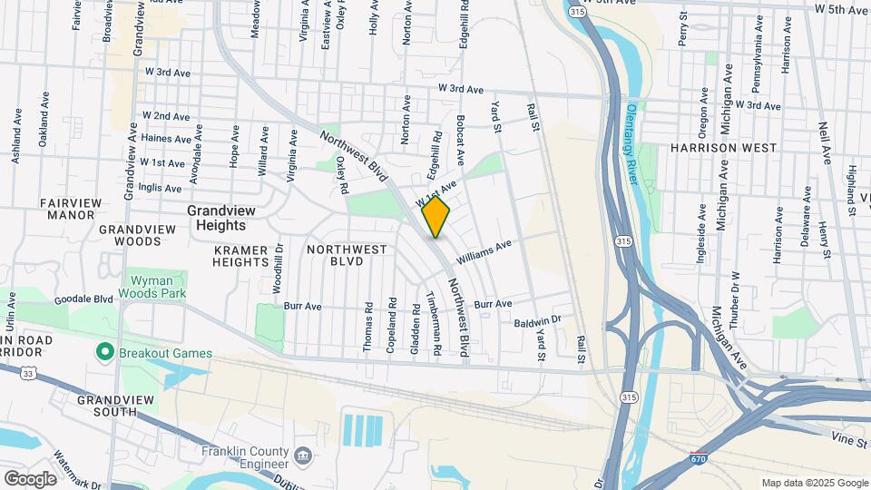 962 Northwest Blvd Map and Location Details