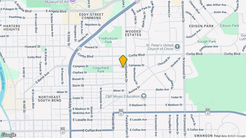 1440 Campeau St Map and Location Details