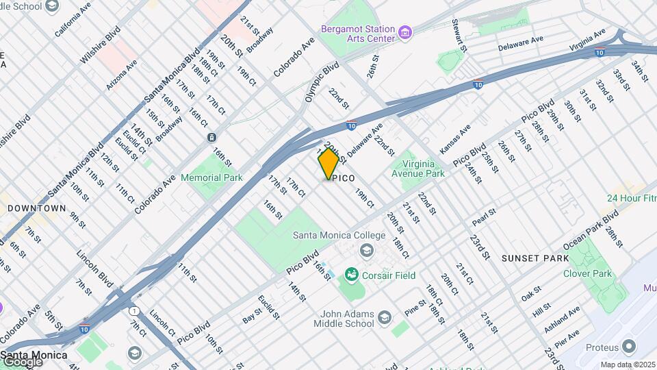 1908 19th St Map and Location Details