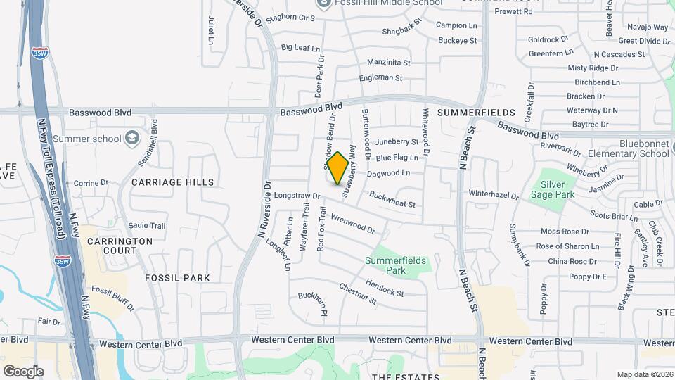 7009 Shadow Bend Dr Map and Location Details