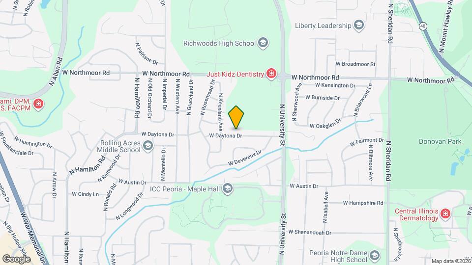 1517 W Daytona Dr Map and Location Details