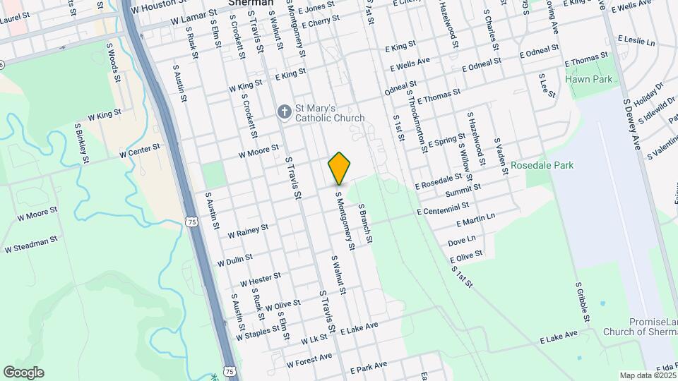 1105 S Montgomery St Mapa y Detalles de la Ubicación
