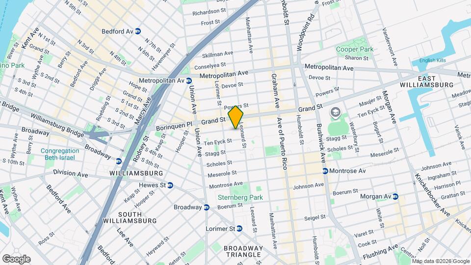 BEAUTIFUL 1 BEDROOM AMAZING LOCATION, Near the L. Mapa y Detalles de la Ubicación