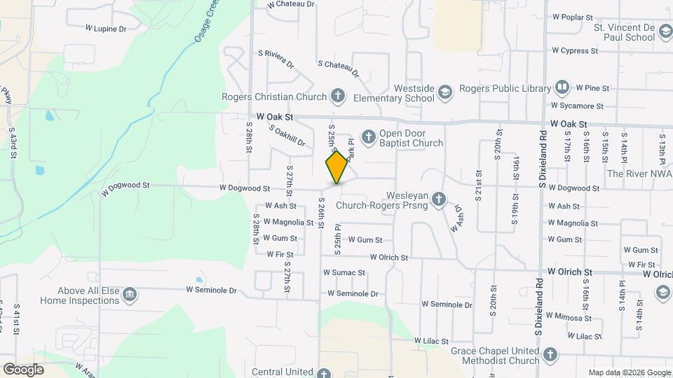 2516 W Dogwood St Map and Location Details