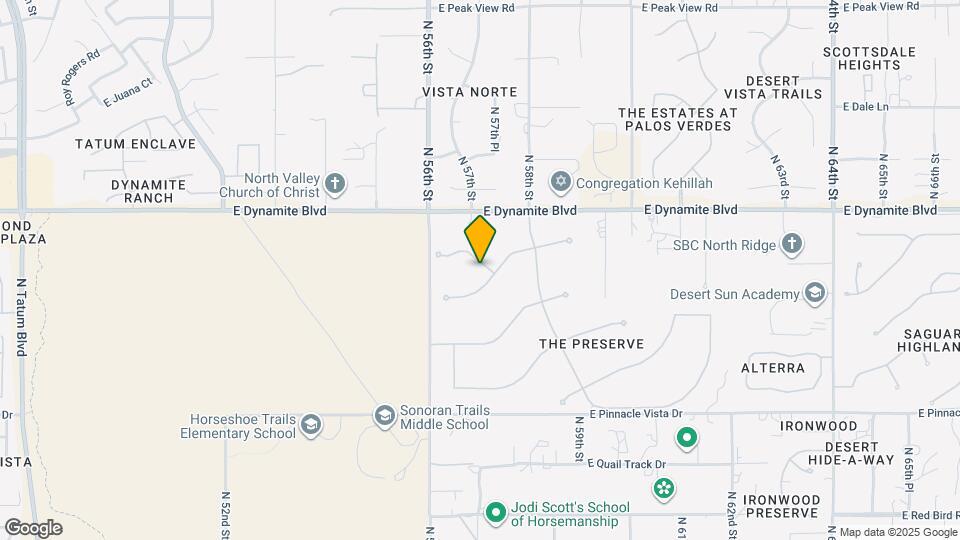 5712 E Blue Sky Dr Map and Location Details