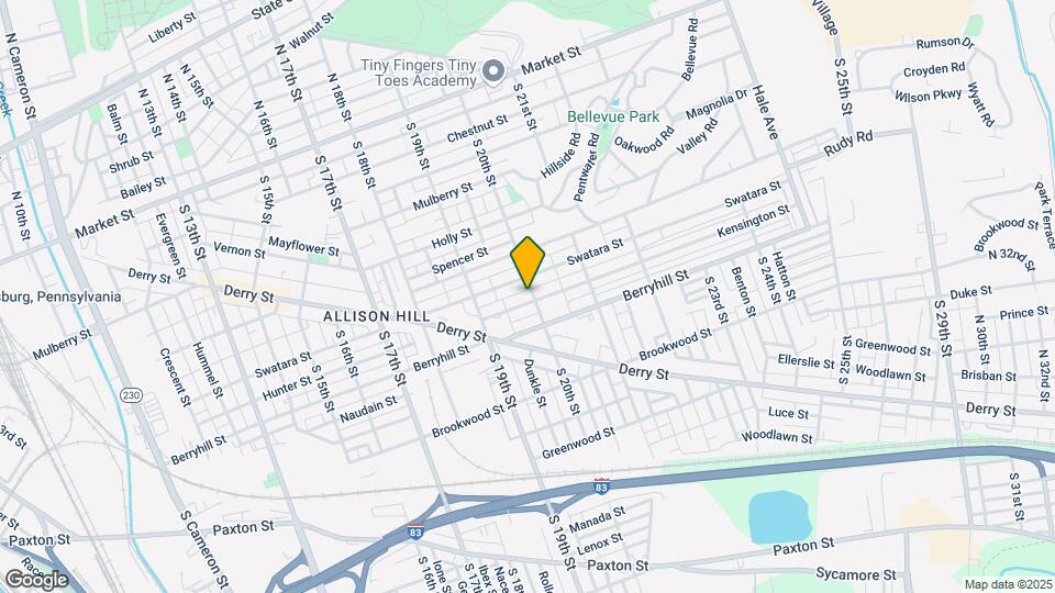 1952 Kensington St, Unit 1 Map and Location Details