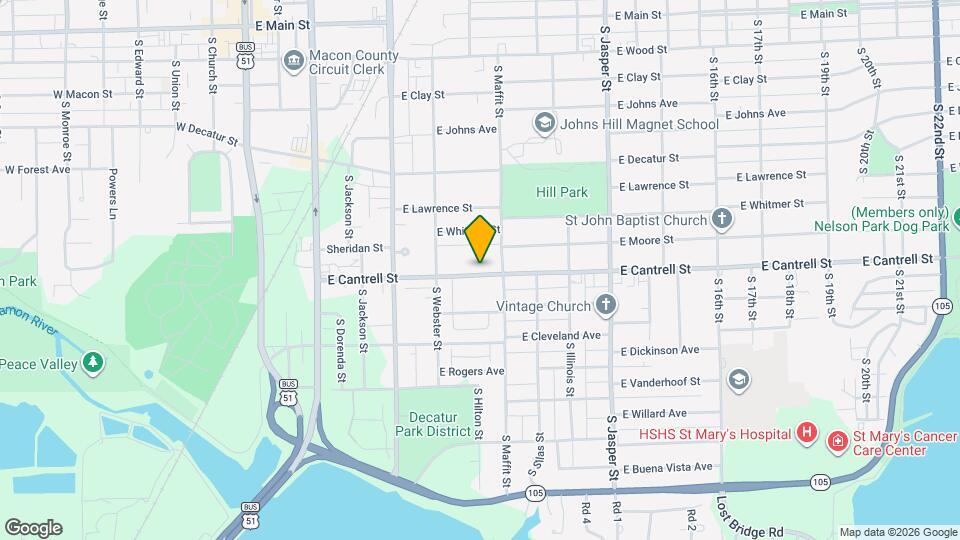 812 E Cantrell St Map and Location Details