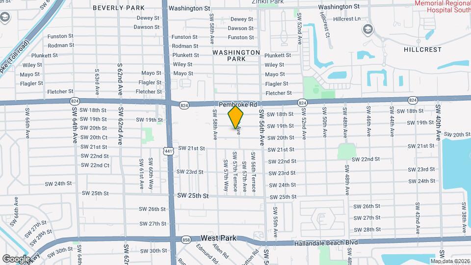 1930 SW 57th Ave Map and Location Details