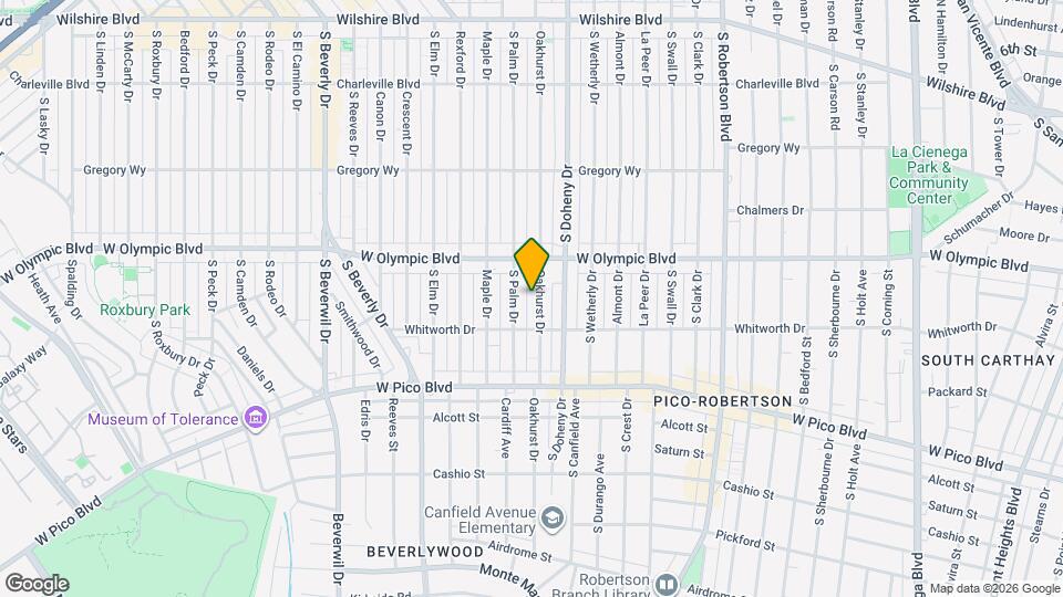 439 S Oakhurst Dr Map and Location Details