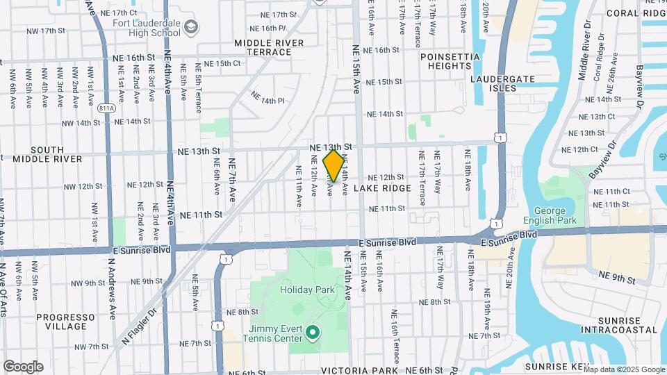 1136 NE 13th Ave Map and Location Details