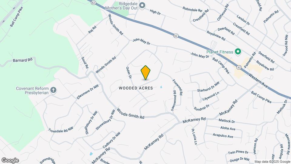 5833 Wooded Acres Dr NW Map and Location Details