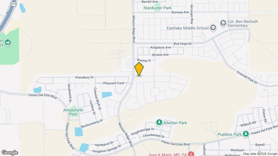 876 Eastwell Dr Map and Location Details