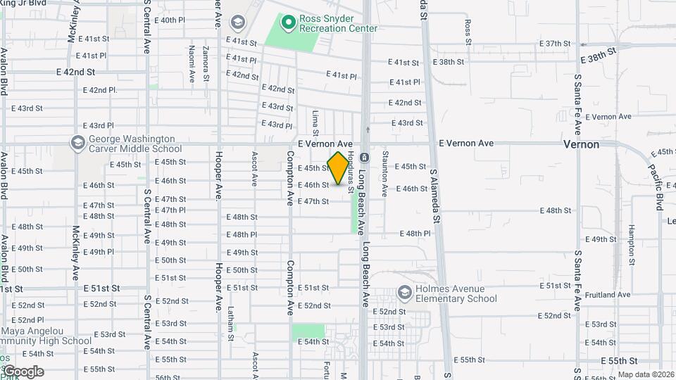 1628 E 46th St Mapa y Detalles de la Ubicación