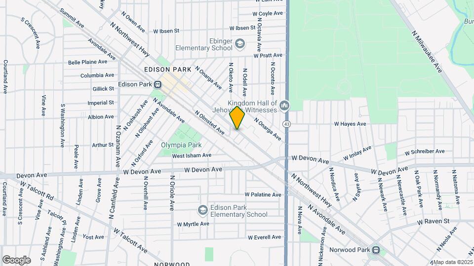 6538 N Northwest Hwy, Unit 2J Map and Location Details