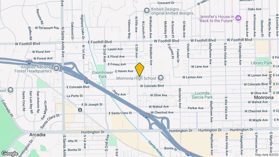 502 S 5th Ave Map and Location Details