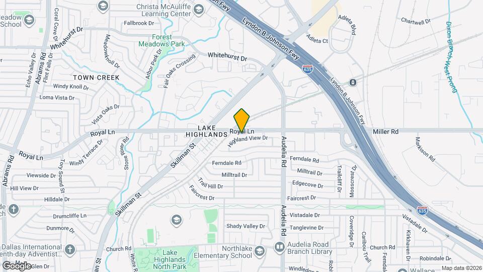 9547 Highland View Dr Map and Location Details