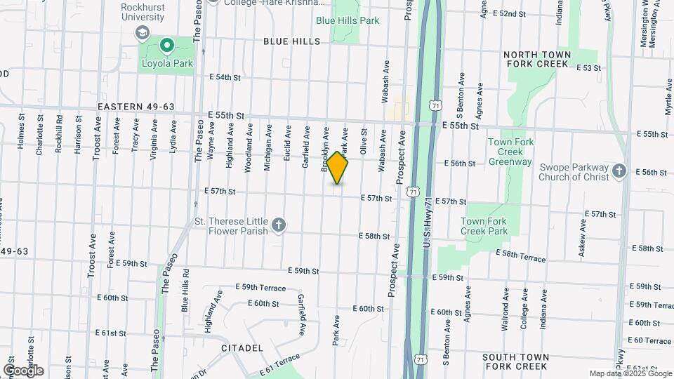 5628 Park Ave Map and Location Details