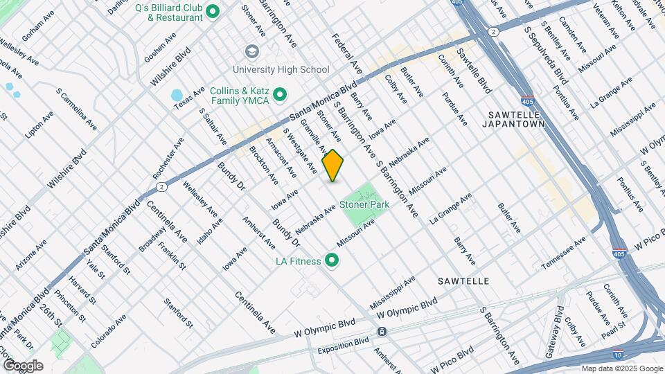 1734 S Westgate Ave Mapa y Detalles de la Ubicación