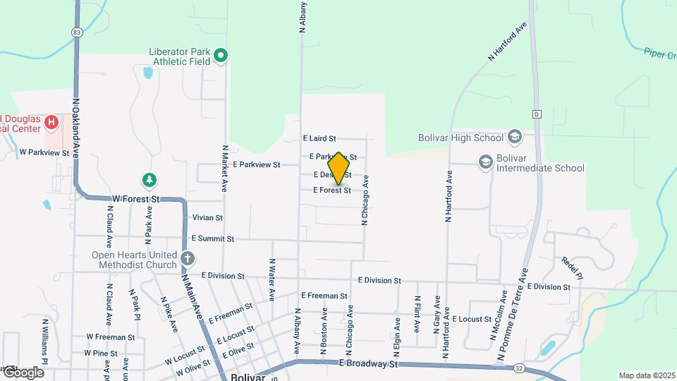 650 E Forest St Map and Location Details