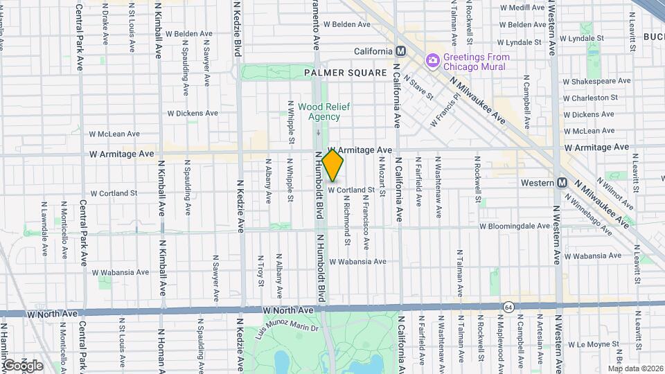 1903 N Humboldt Blvd Map and Location Details