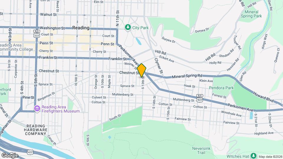 230 S 13th St Map and Location Details