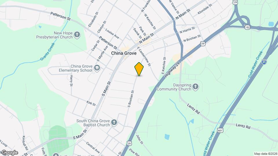 499 S Bostian St Map and Location Details