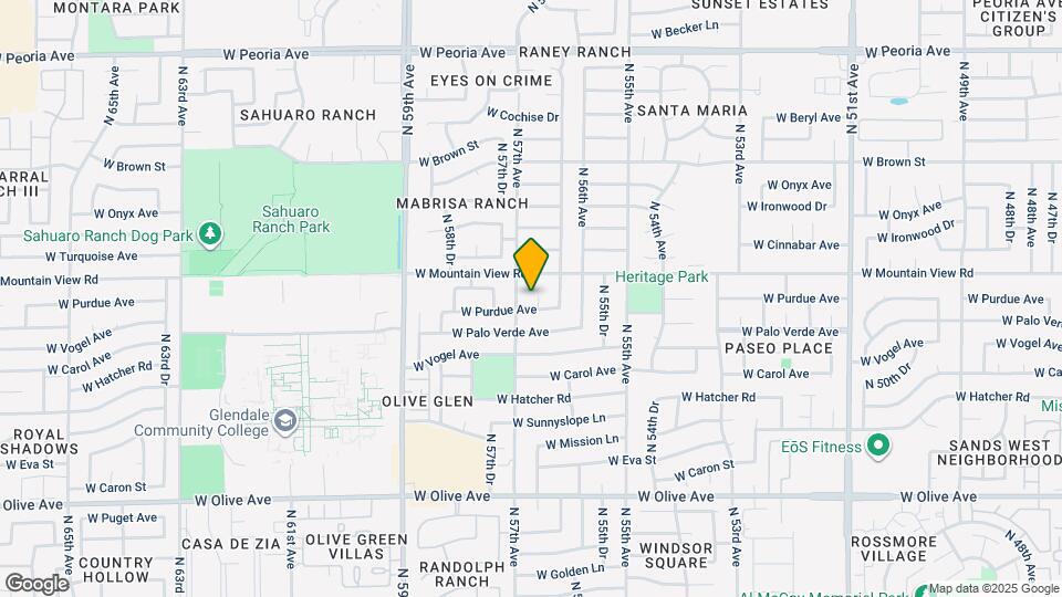 9708 N 56th Ln Mapa y Detalles de la Ubicación