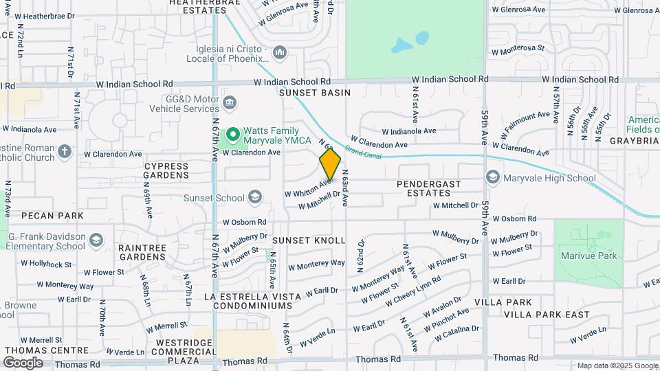 6321 W Whitton Ave Map and Location Details