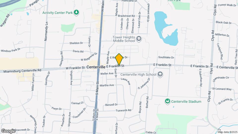 96 E Franklin St Map and Location Details