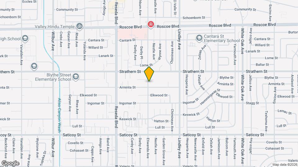 7916 Etiwanda Ave Map and Location Details