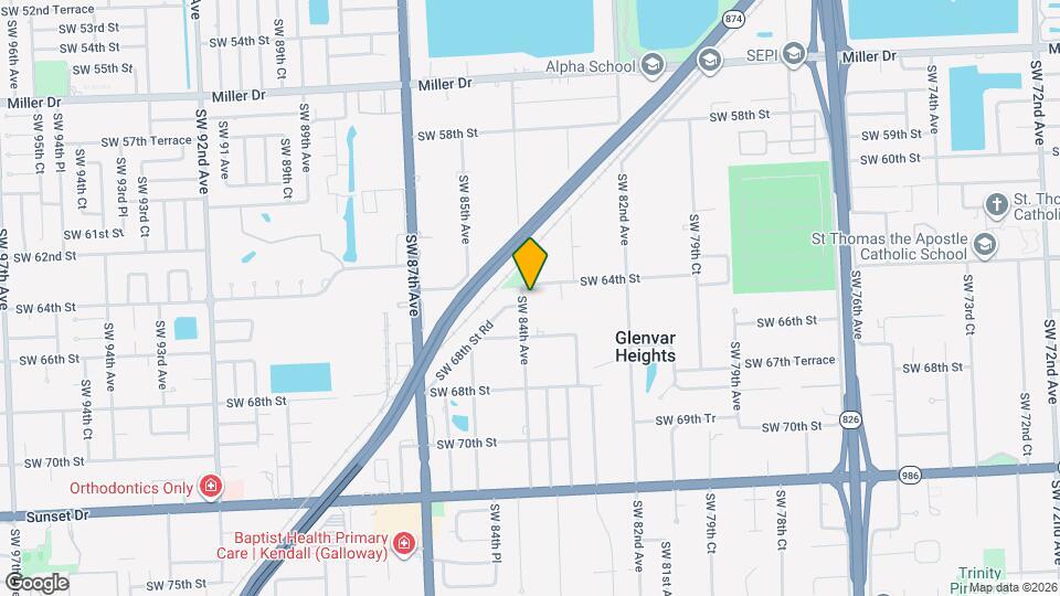 8390 SW 64th St Mapa y Detalles de la Ubicación