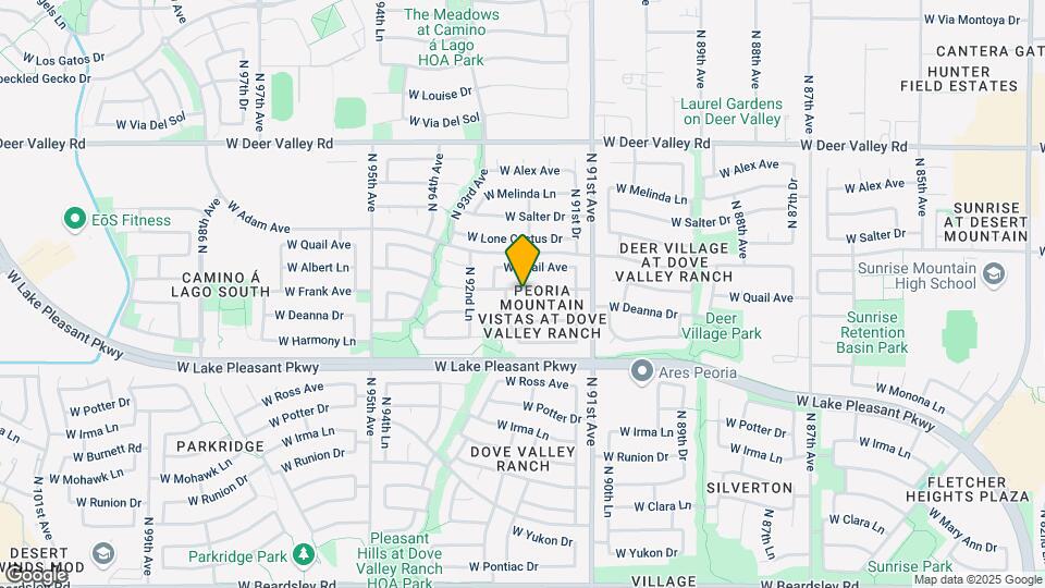 21262 N 91st Ln Mapa y Detalles de la Ubicación