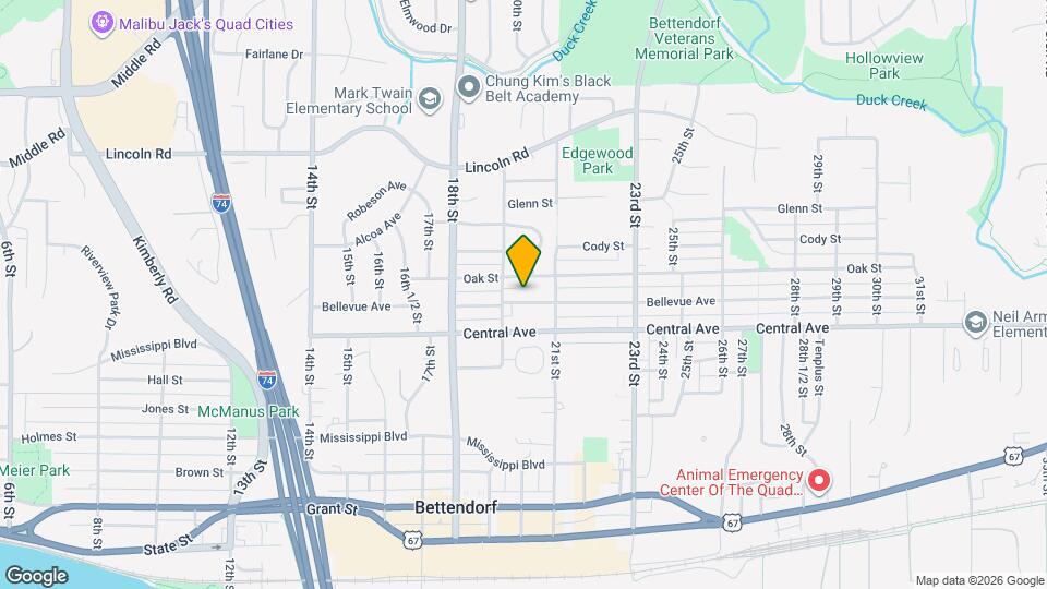 1938 Bellevue Ave Map and Location Details