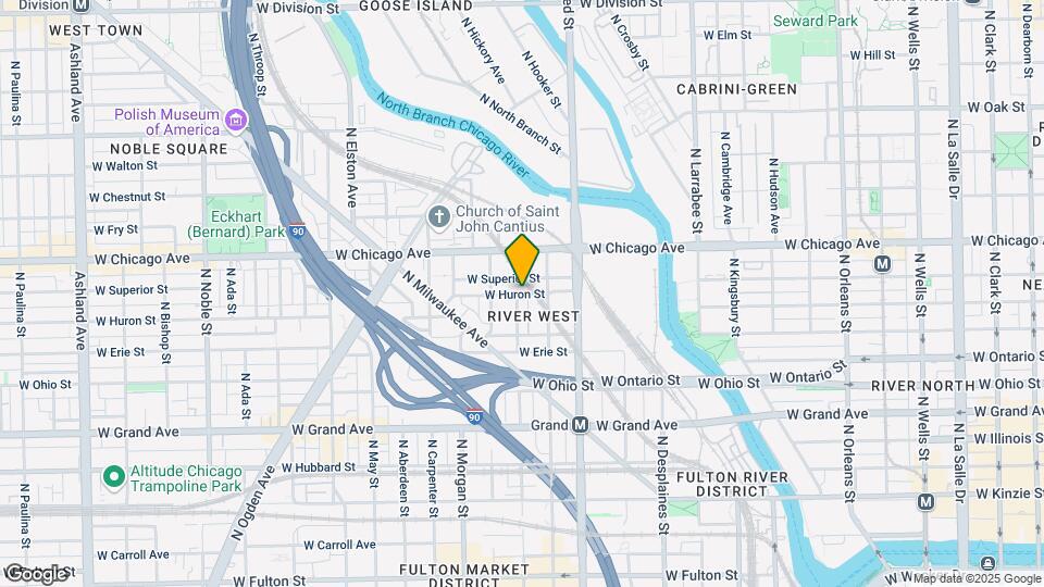 916 W Huron St Map and Location Details