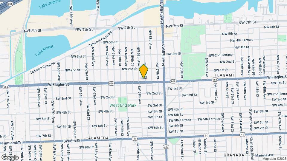 5875 W Flagler St Map and Location Details