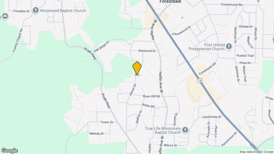 1329 Haven Dr Map and Location Details