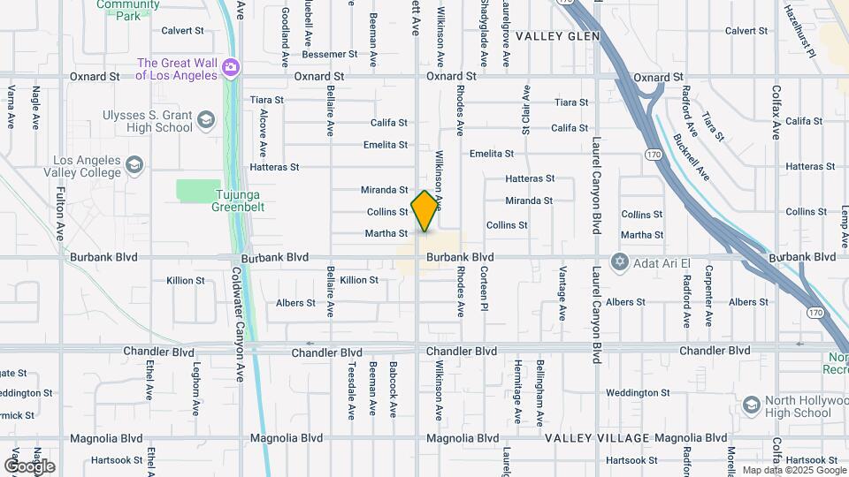 5624 Whitsett Ave Map and Location Details