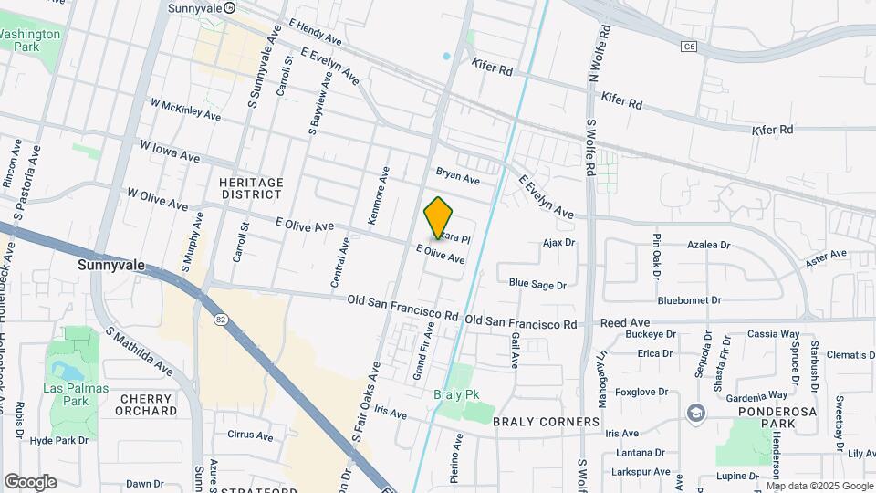 641 E Olive Ave Mapa y Detalles de la Ubicación