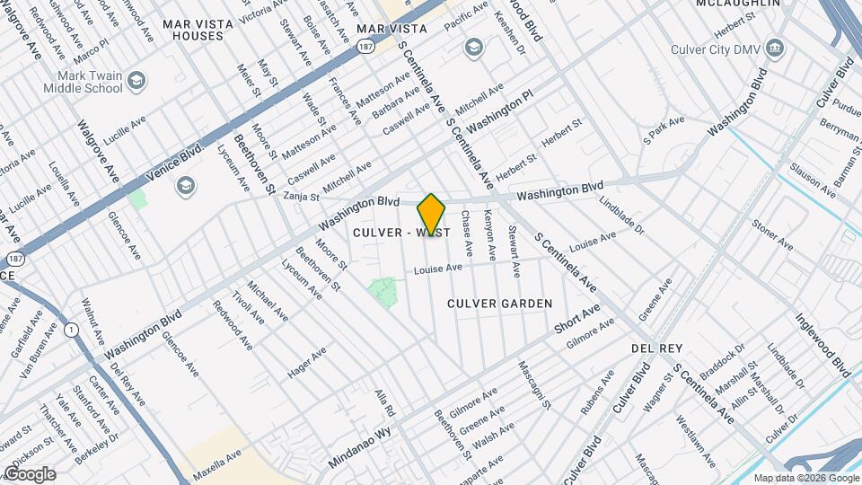 4160 Mildred Ave Map and Location Details