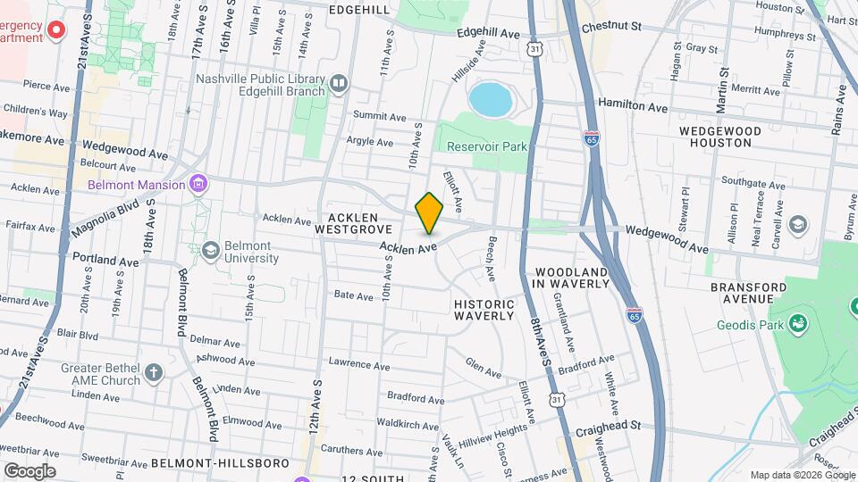 914C Acklen Ave, Unit 15-2103 Map and Location Details