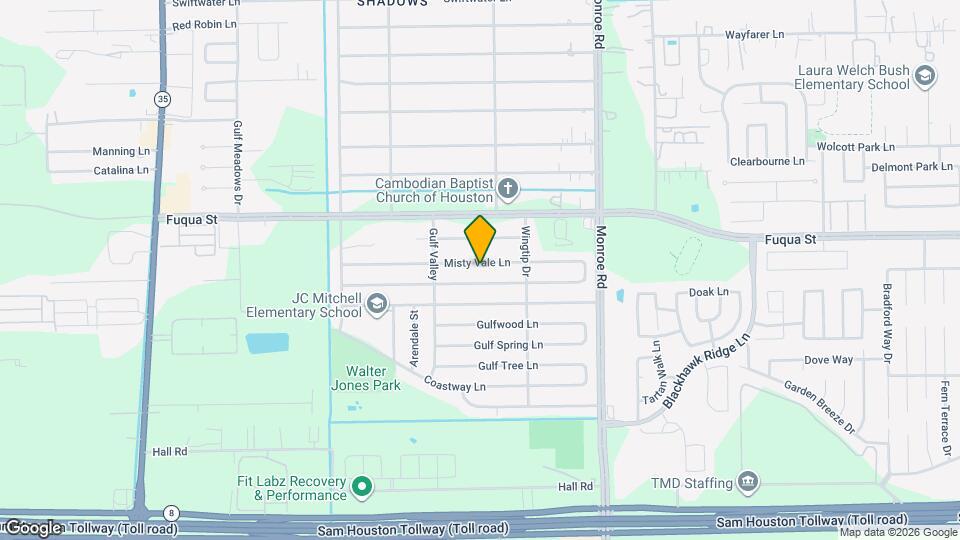 8234 Misty Vale Ln Map and Location Details