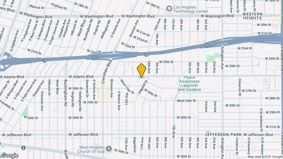 4222 1/2 W Adams Blvd Map and Location Details