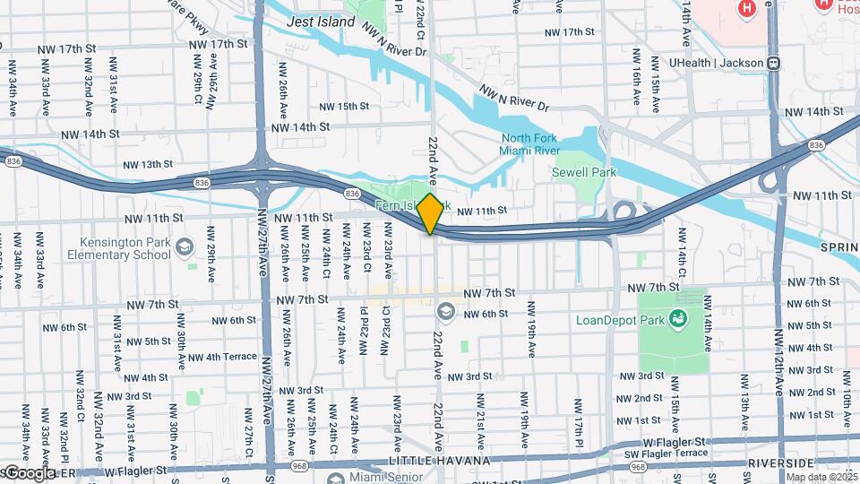 940 NW 22nd Ave Map and Location Details