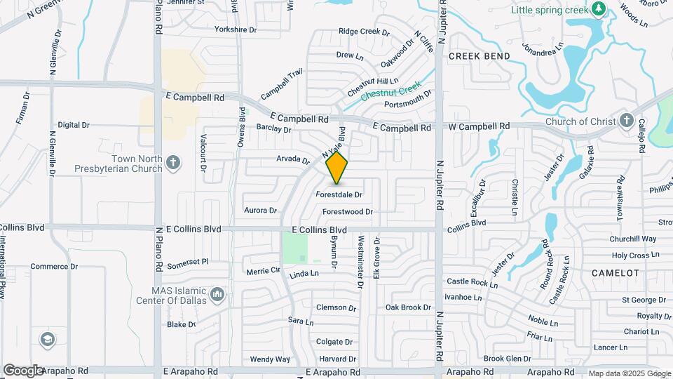 1909 Forestdale Dr Map and Location Details