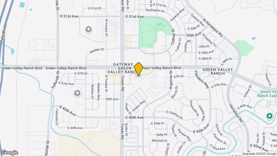 18597 E 47th Pl Mapa y Detalles de la Ubicación