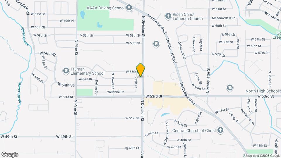 5428 N Division St Map and Location Details