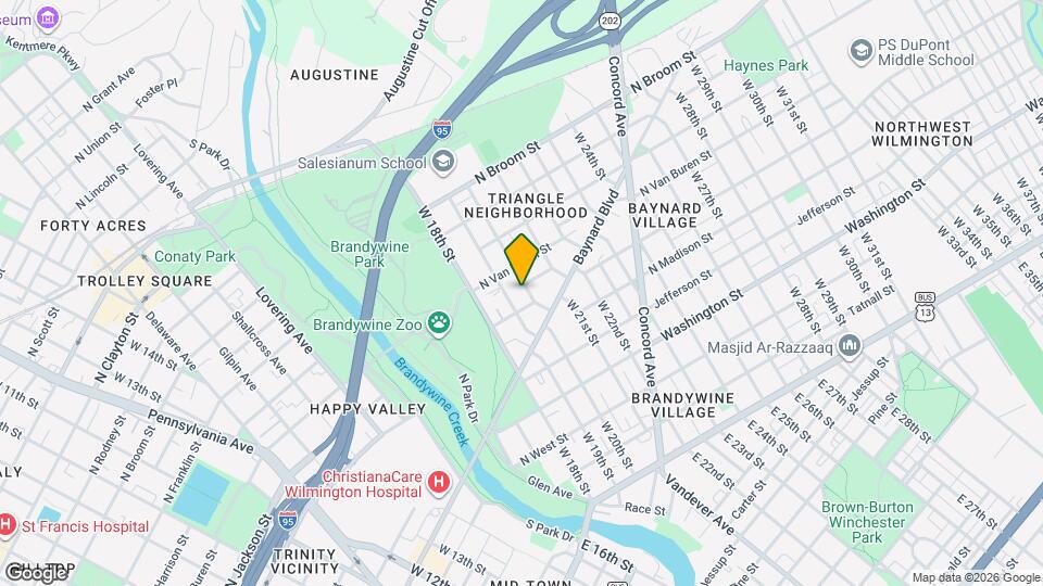 608 W 20th St Map and Location Details